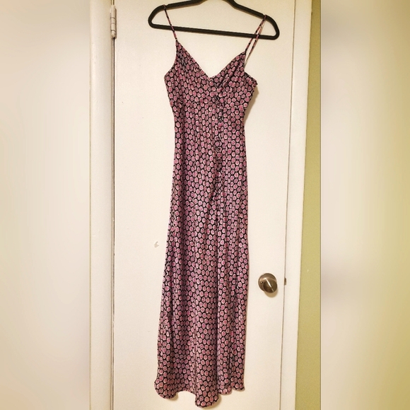Zara black/purple Flower daisy dress - Picture 6 of 6
